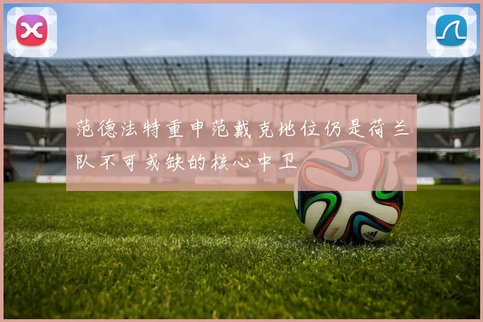 范德法特重申范戴克地位仍是荷兰队不可或缺的核心中卫
